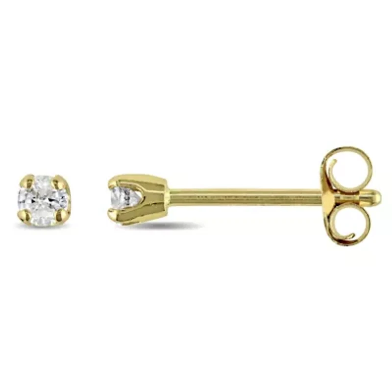 1/10 ct. t.w. Diamond Stud Earrings in 14K Yellow Gold