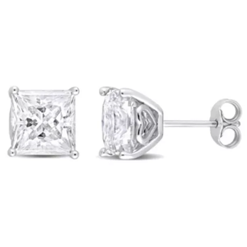 Lab Created 6 ct. t.g.w. Created Moissanite Stud Earrings in Sterling Silver