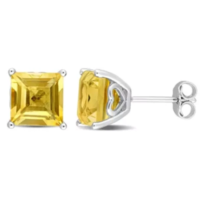 4.8 CT TGW Citrine Earrings Silver