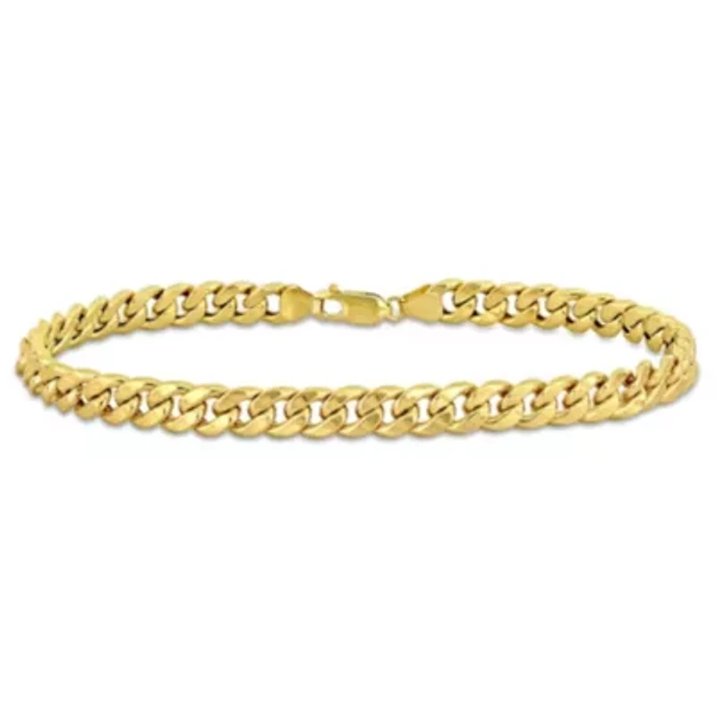 6.6MM Curb Chain Bracelet in 10K Yellow Gold