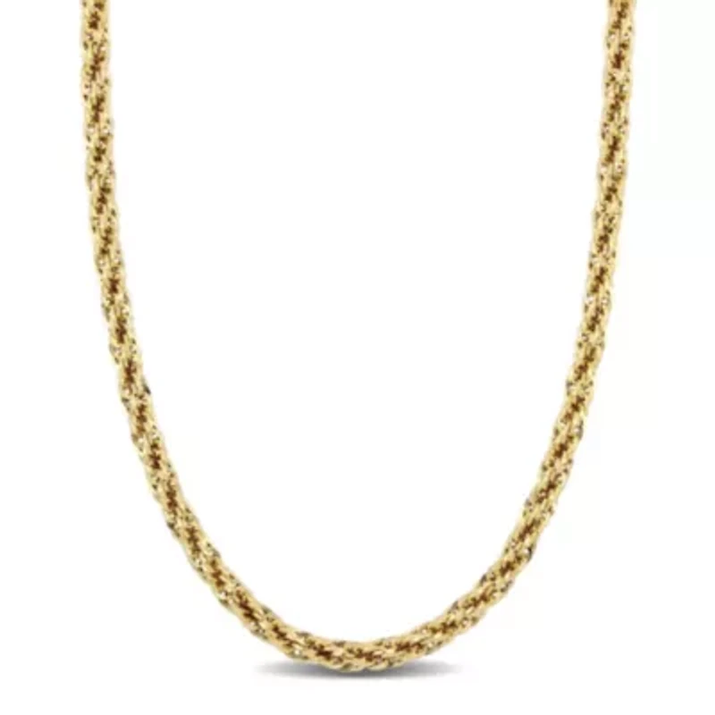5MM Infinity Rope Chain Necklace in 14K Yellow Gold