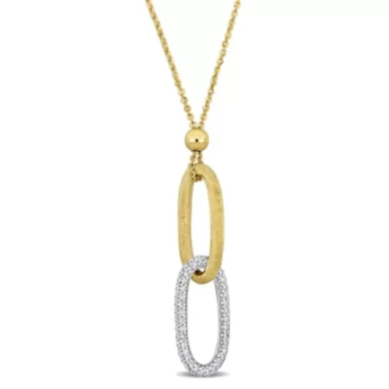 1.24 ct. t.w. Diamond Lariat Necklace in 14k Yellow Gold
