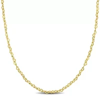 Heart Link Necklace in 14K Yellow Gold