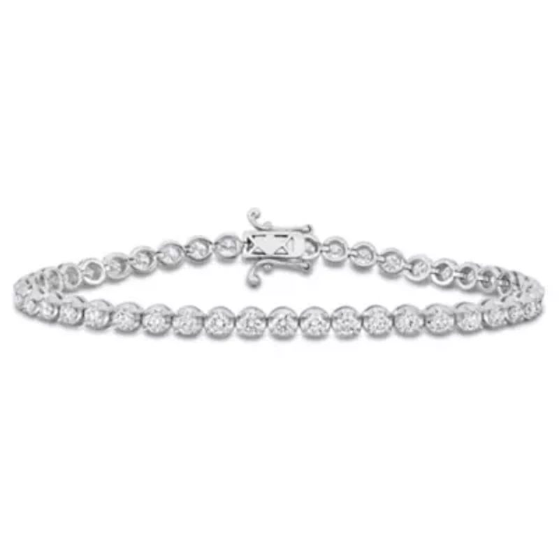 3.71 ct. t.w. Lab Grown Diamond Tennis Bracelet in 14K White Gold