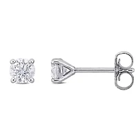 1/2 ct. t.w. Lab Grown Diamond Stud Post Earrings in 14K White Gold