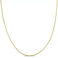 0.85MM Diamond Cut Cable Chain Necklace in 10K Yellow Gold, 18"