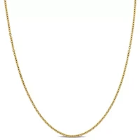 0.85MM Round Cable Chain in 10K Yellow Gold, 17"