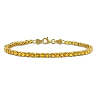 Madeira Citrine Bracelet in Yellow Plated Sterling Silver