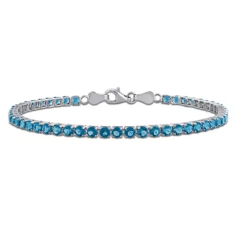 London Blue Topaz Bracelet in Sterling Silver