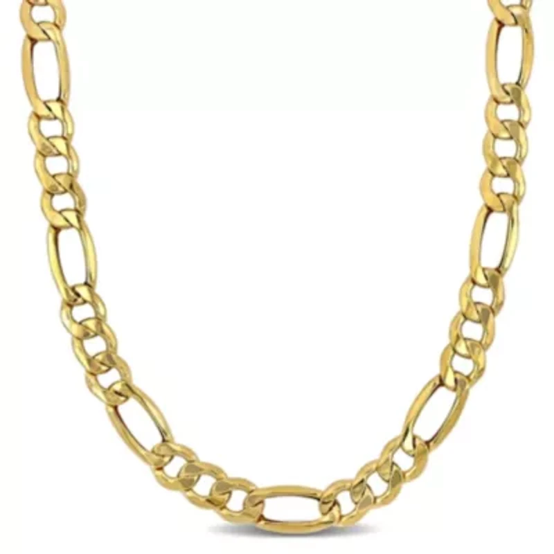 Men's 8.3mm Figaro Necklace in 10K Yellow Gold