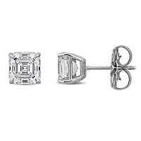Lab Created Lab Grown Diamond Stud Earrings in 14k White Gold