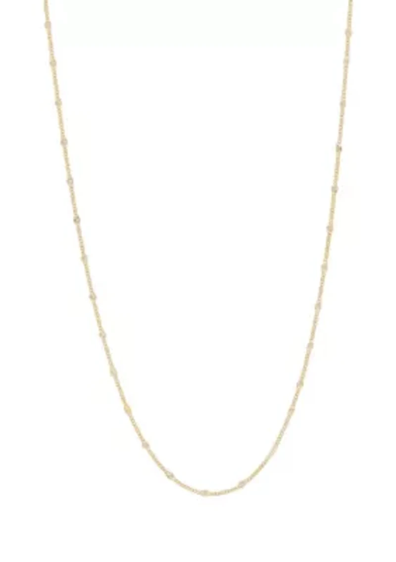 14K Yellow Gold 1.8mm Curb Chain
