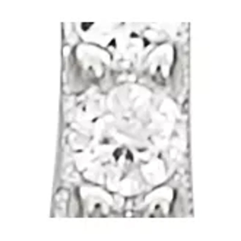 Created Opal and Created White Sapphire Earrings