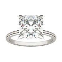 Charles & Colvard ct. tw. Lab Created Moissanite Cushion Solitaire Ring 14K White Gold