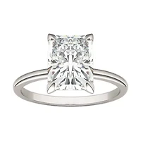 Charles & Colvard ct. tw. Lab Created Moissanite Radiant Solitaire Ring 14K White Gold