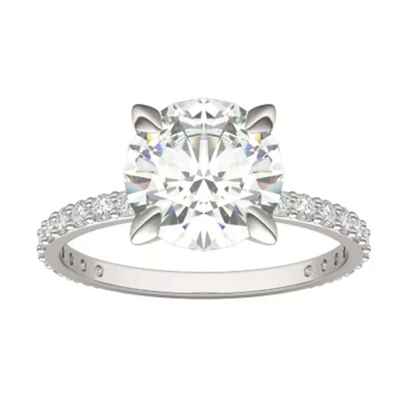 Charles & Colvard 2.62 ct. tw. Lab Created Moissanite Round Engagement Ring 14K White Gold