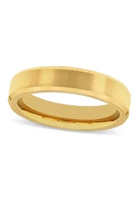 Beveled 5mm Band in Yellow Tungsten