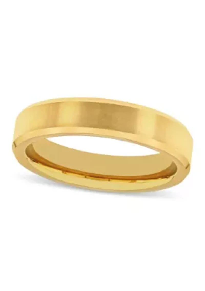 Beveled 5mm Band in Yellow Tungsten