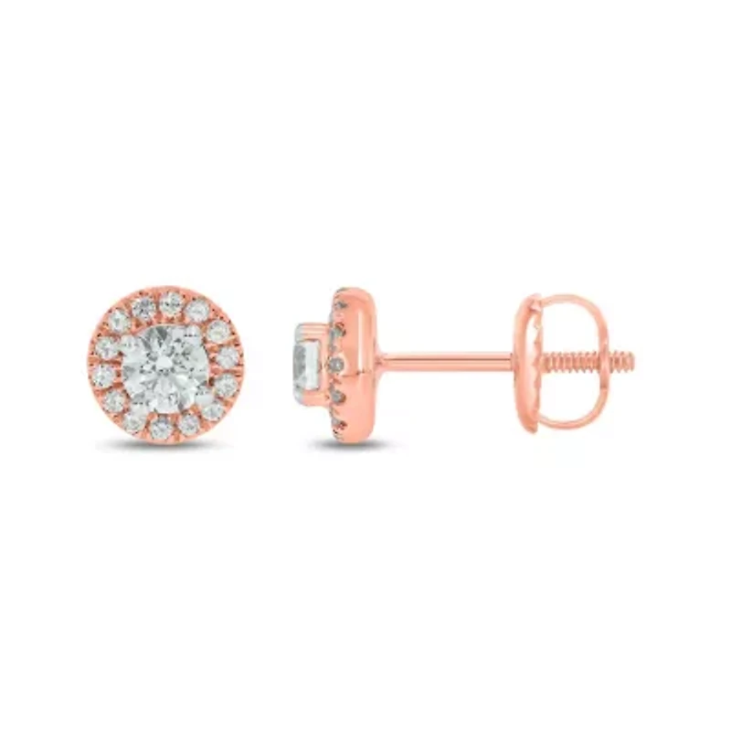 ct. t.w. Diamond Solitaire Earring 14K Gold