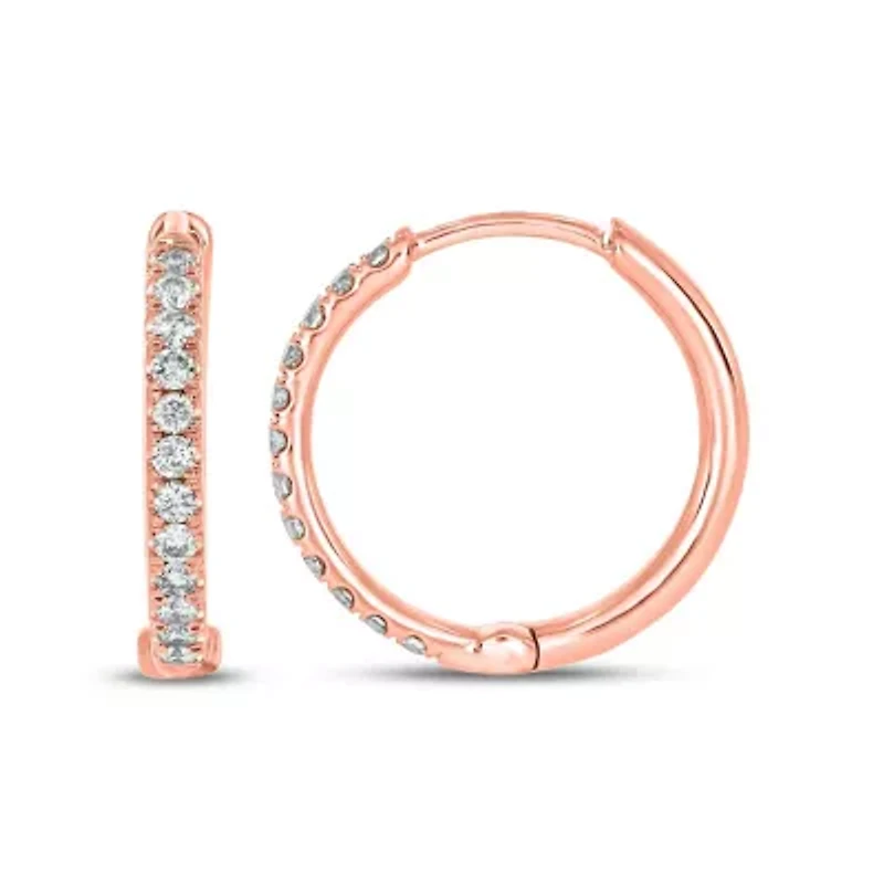 1/5 ct. t.w. Diamond Hoop Earring 10K Gold