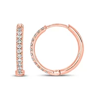 1/5 ct. t.w. Diamond Hoop Earring 10K Gold