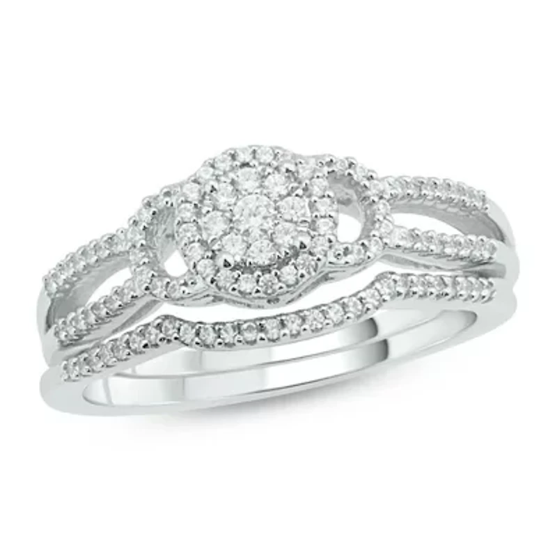 1/3 ct. t.w. Diamond Bridal Ring 10K White Gold