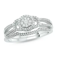 1/3 ct. t.w. Diamond Bridal Ring 10K White Gold