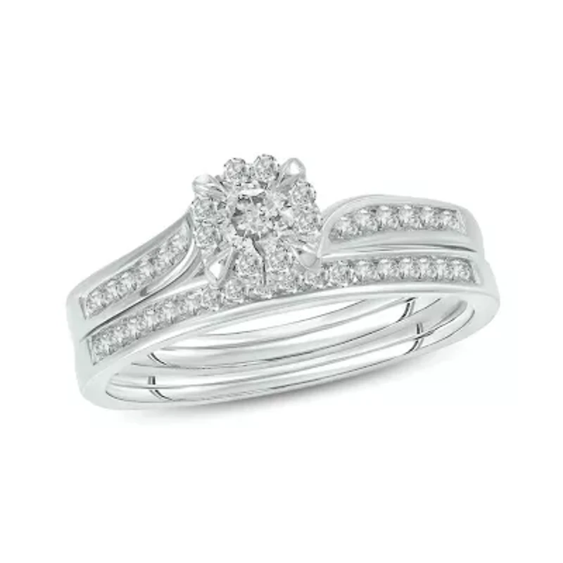 1/2 ct. t.w. Diamond Bridal Ring 10K White Gold
