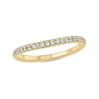 1/4 ct.t.w. Diamond Countour Anniversary Band 14KT Yellow Gold