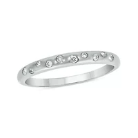 1/10 carat, Diamond Scattered Diamonds Ring 14K Yellow Gold