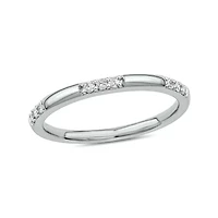1/10 carat, Diamond Stack Band Ring 14K Yellow Gold