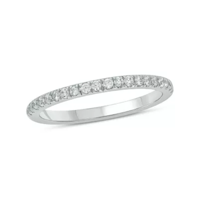 1/4 carat, Diamond Half Eternity Band Ring 14K White Gold