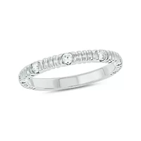 1/5 Carat, Diamonds Spaced Ring 14K Yellow Gold