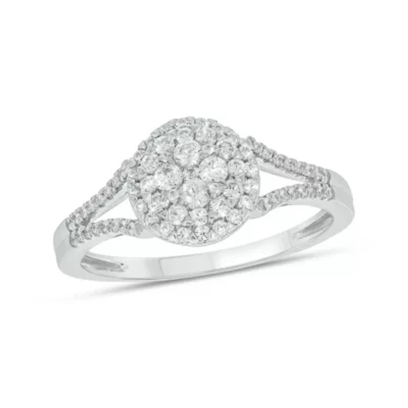 1/2 Carat, Diamonds Shining Bright With Elegance And Grace Ring 14K White Gold