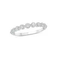 Lab Created 1/2 Carat Lab-Grown Diamond Graduation Ring Sterling Silver
