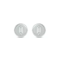 Lab Created 1/5 Carat Lab-Grown Baguette Diamond Stud Earrings
