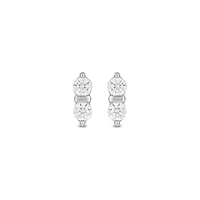 Lab Created 1/5 Carat Two Lab Grown Diamond Fashion Earring in Sterling Silver