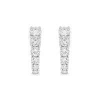 Lab Created 11/4 Carat Lab Grown Diamond Graduated Earring in 10KT White Gold