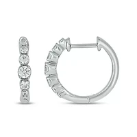 1/4 ct. t.w. Diamond Hoop Earring in sterling Silver
