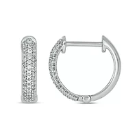 1/4 ct. t.w. Diamond Hoop Earring in sterling Silver