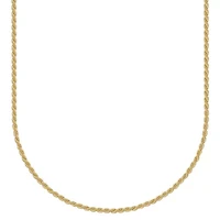 10k Yellow Gold Elegant Curb Chain Necklace, Available 16", 18" or 20"