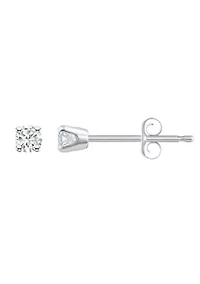 10K Yellow Gold 1/10 CTTW Round Diamond Stud Earrings