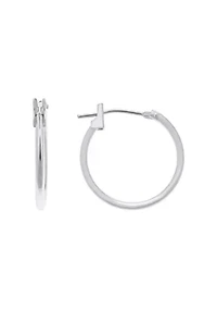 14K Yellow Gold 16mm Snap Hoop Earrings