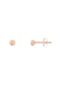 14K Yellow Gold 3mm Button Stud Earrings