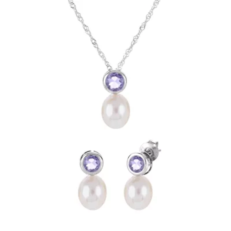 Sterling Silver Freshwater Pearl Set