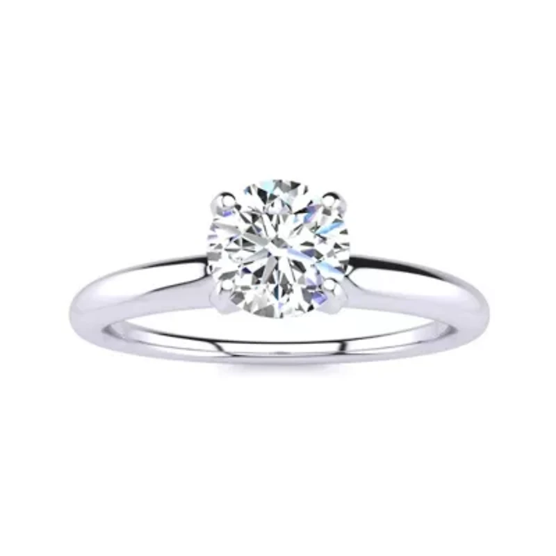 Lab Created 1/2 Carat Grown Diamond Solitaire Ring 14K Yellow Gold