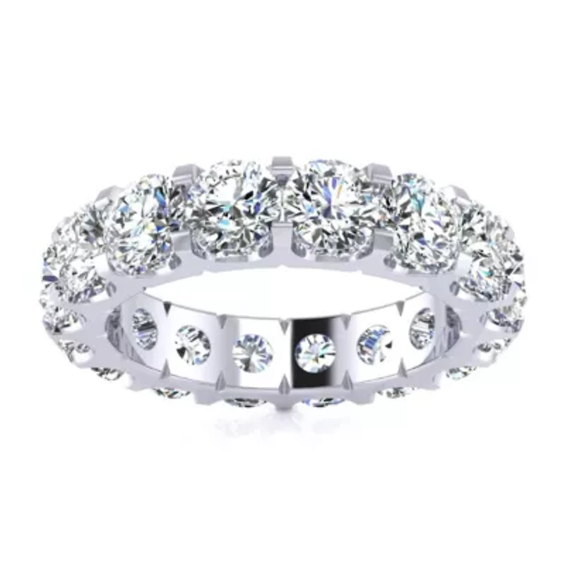 Lab Created 5 ct. t.w. Round Grown Diamond Eternity Ring 14 Karat Gold