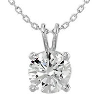 2 ct. t.w. Round Brilliant Moissanite Necklace 14 Karat Gold