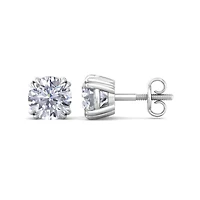 Lab Created 4 ct. t.w. Lab Grown Diamond Earrings In 14 Karat Gold, Double Prong Setting