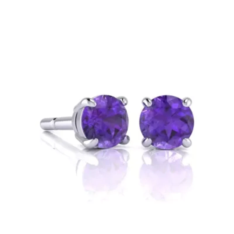1 1/2 ct. t.w. Gemstone Stud Earrings 14K Gold
